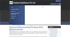 Desktop Screenshot of ambienthealthcare.co.in