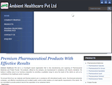 Tablet Screenshot of ambienthealthcare.co.in